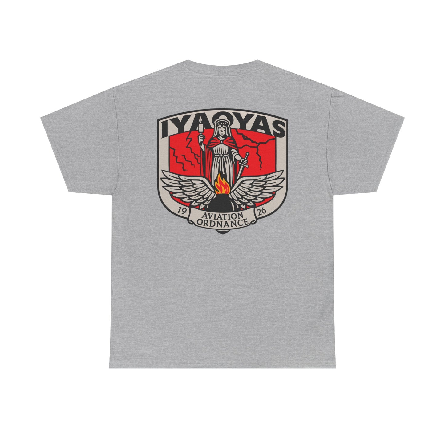 Saint Barbara Shield Aviation Ordnance Heritage Tee