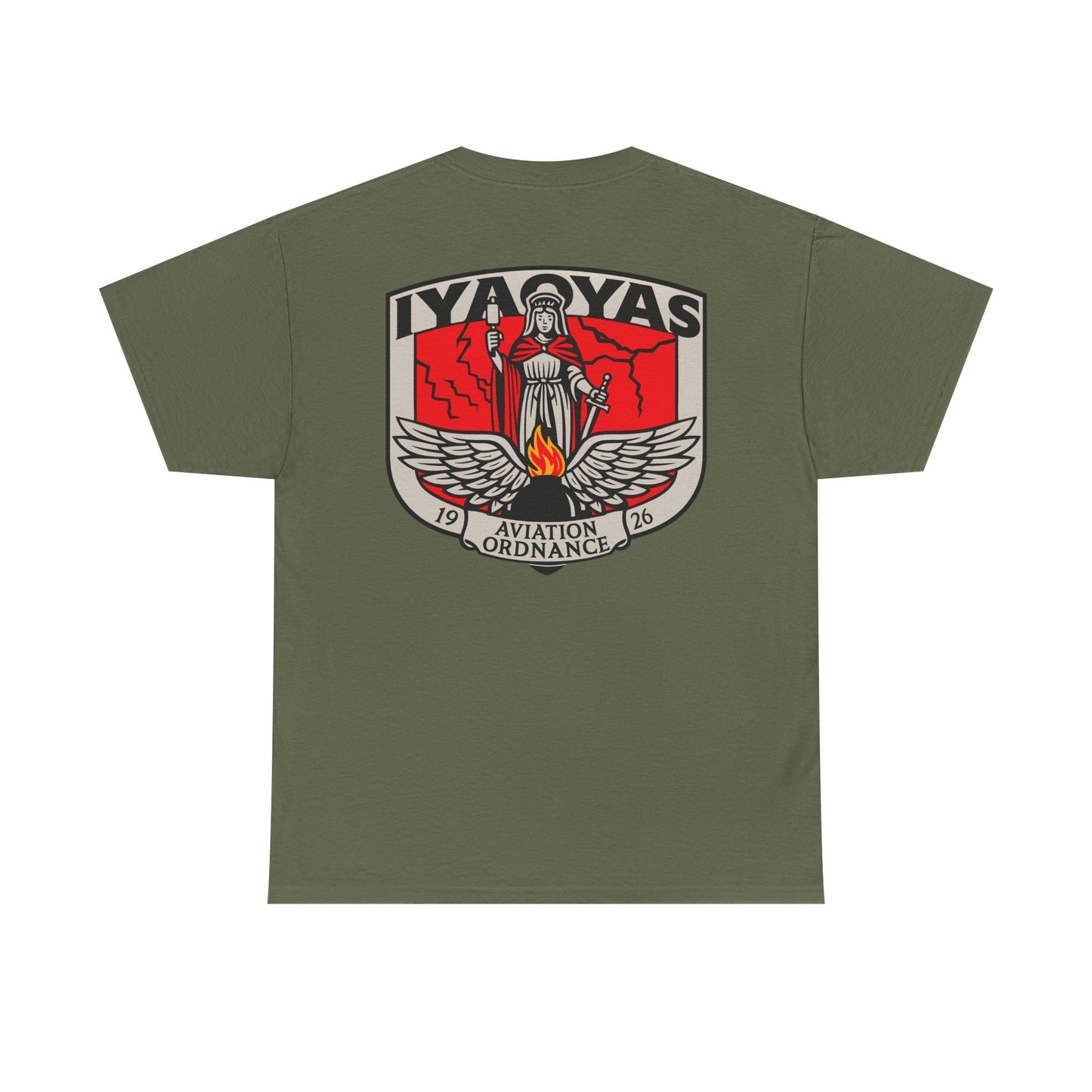 Saint Barbara Shield Aviation Ordnance Heritage Tee