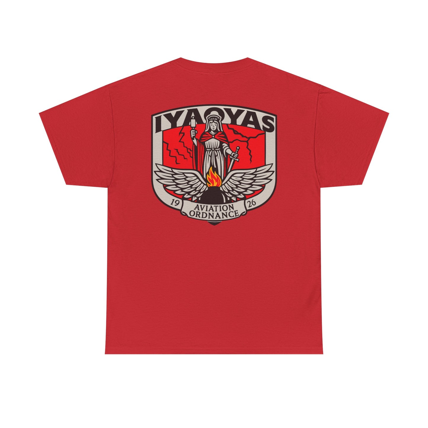 Saint Barbara Shield Aviation Ordnance Heritage Tee