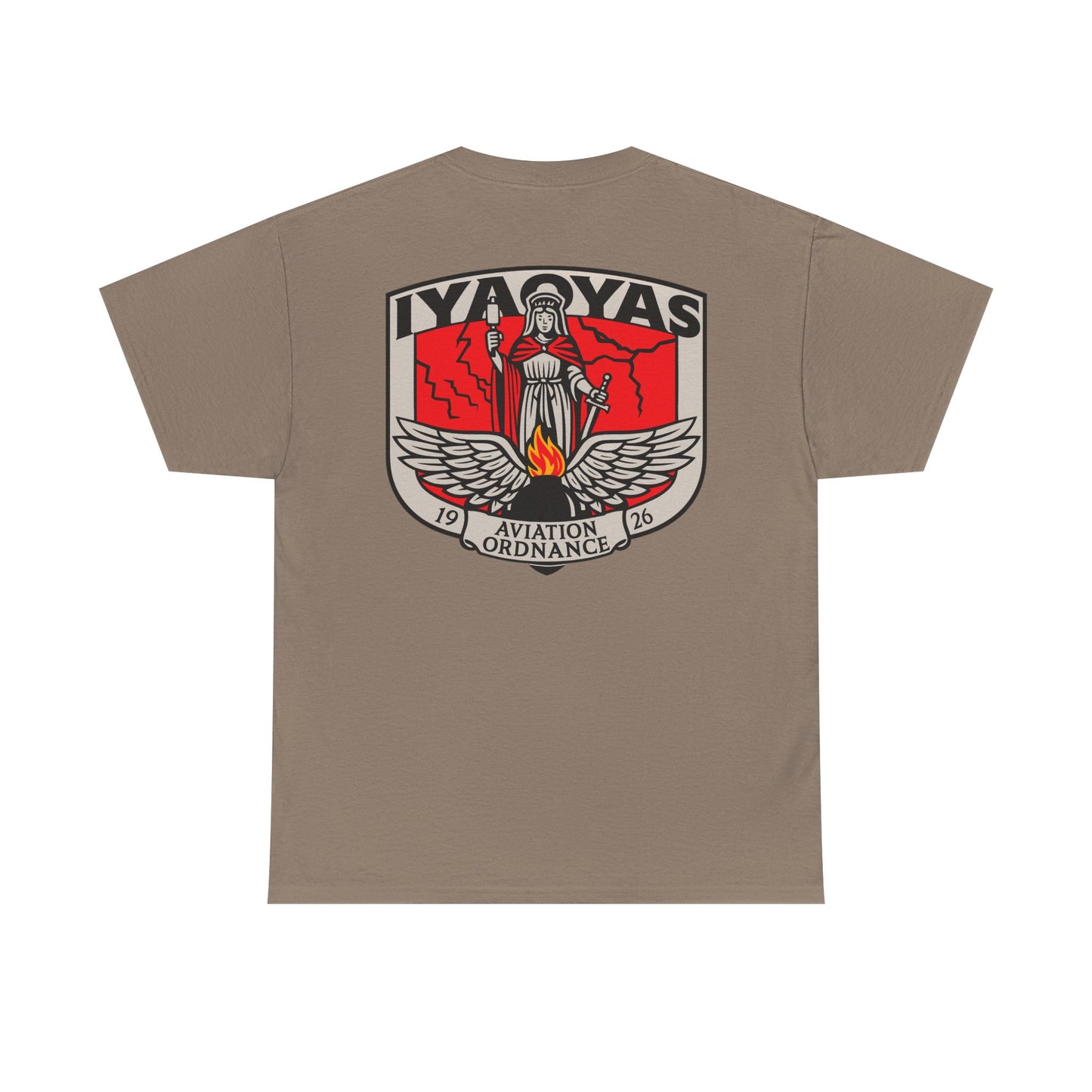 Saint Barbara Shield Aviation Ordnance Heritage Tee